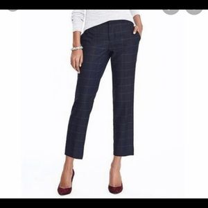 Banana Republic Avery windowpane pants, size 6S